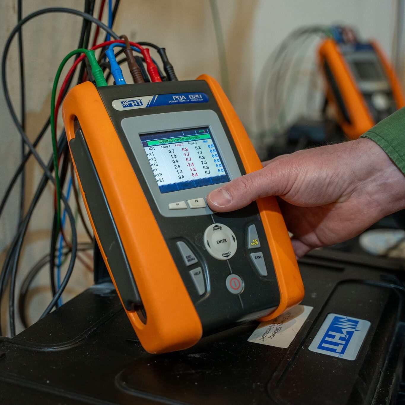 Power Quality meting door AET Energy